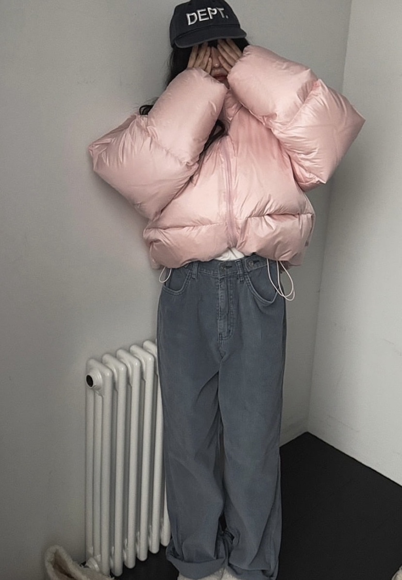 ARTE STUDIO/ATTENTION EDITORIAL韓國代購女士新品時尚短款棉服填充鴨絨ARTE STUDIO/ATTENTION EDITORIAL短款棉服