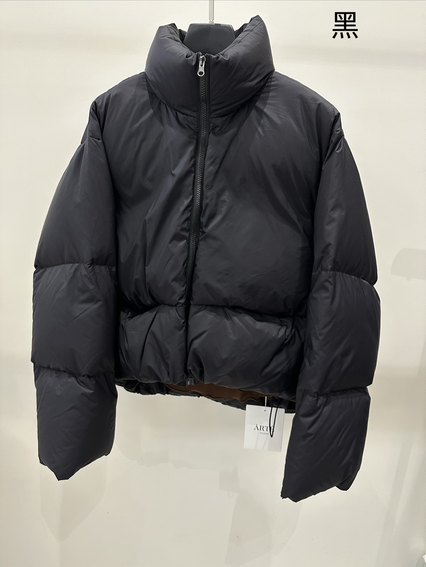 ARTE STUDIO/ATTENTION EDITORIAL韓國代購女士新品時尚短款棉服填充鴨絨ARTE STUDIO/ATTENTION EDITORIAL短款棉服圖色2