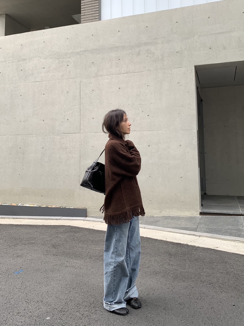 ROMANTICIZE韓國代購女士新款休閑真品開衫羊駝毛流蘇開衫ROMANTICIZE開衫