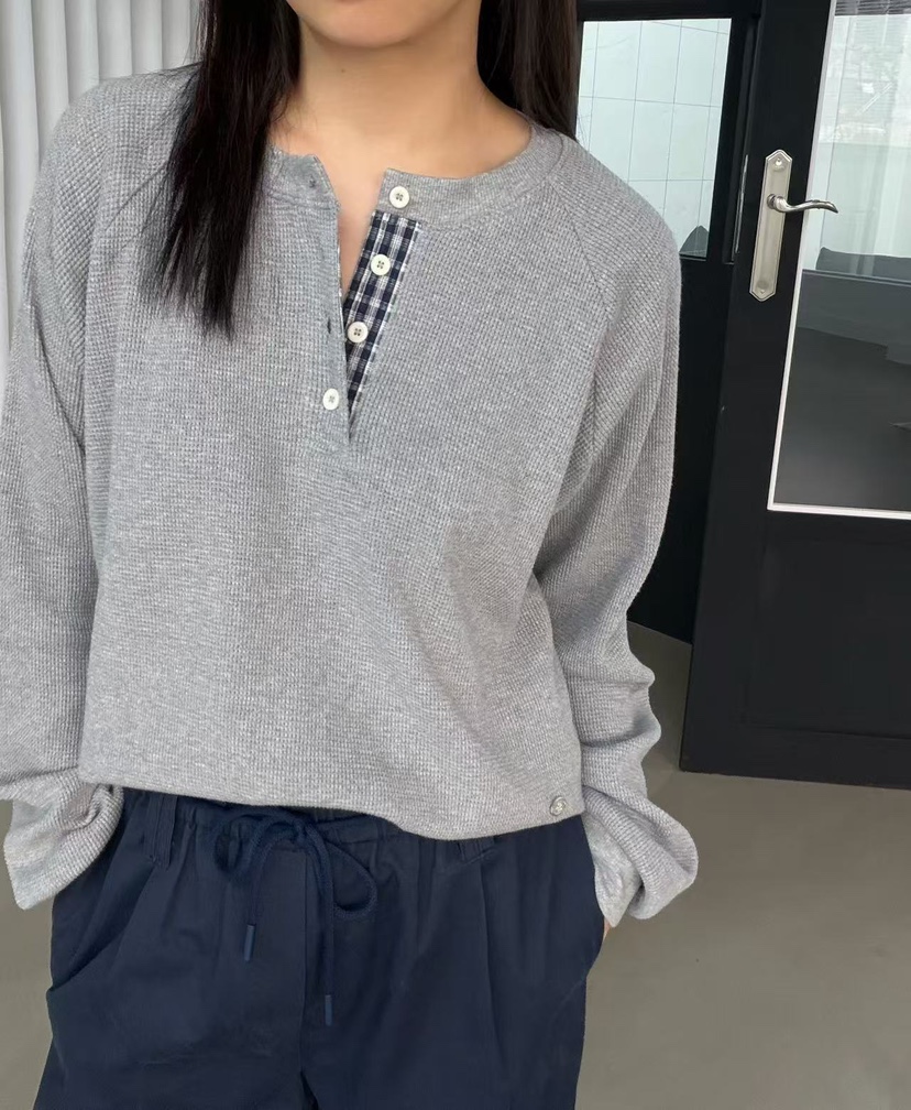 J CRANE-A東大門直郵女裝新品人氣熱賣推薦休閑衛衣格子J CRANE衛衣