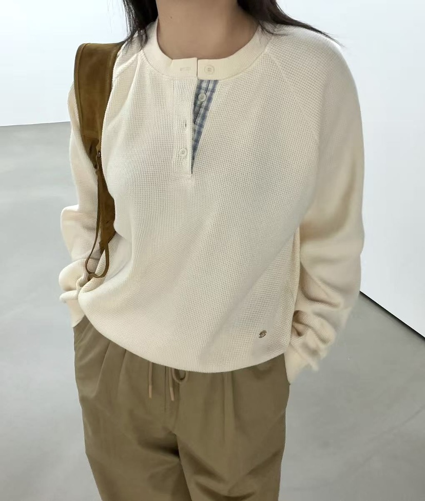 J CRANE-A東大門直郵女裝新品人氣熱賣推薦休閑衛衣格子J CRANE衛衣
