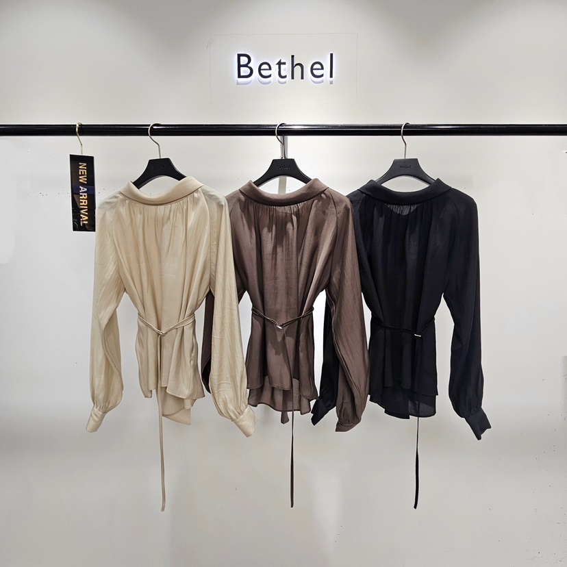 BETHEL韓國直郵女士新品真品熱賣休閑時尚人氣襯衫蕾絲衫Bethel襯衫/蕾絲衫