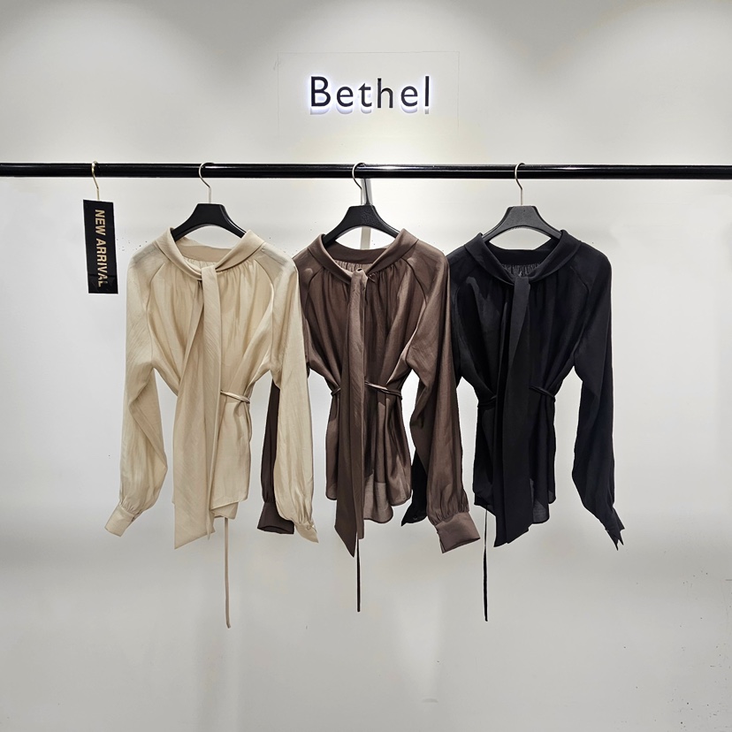 BETHEL韓國直郵女士新品真品熱賣休閑時尚人氣襯衫蕾絲衫Bethel襯衫/蕾絲衫