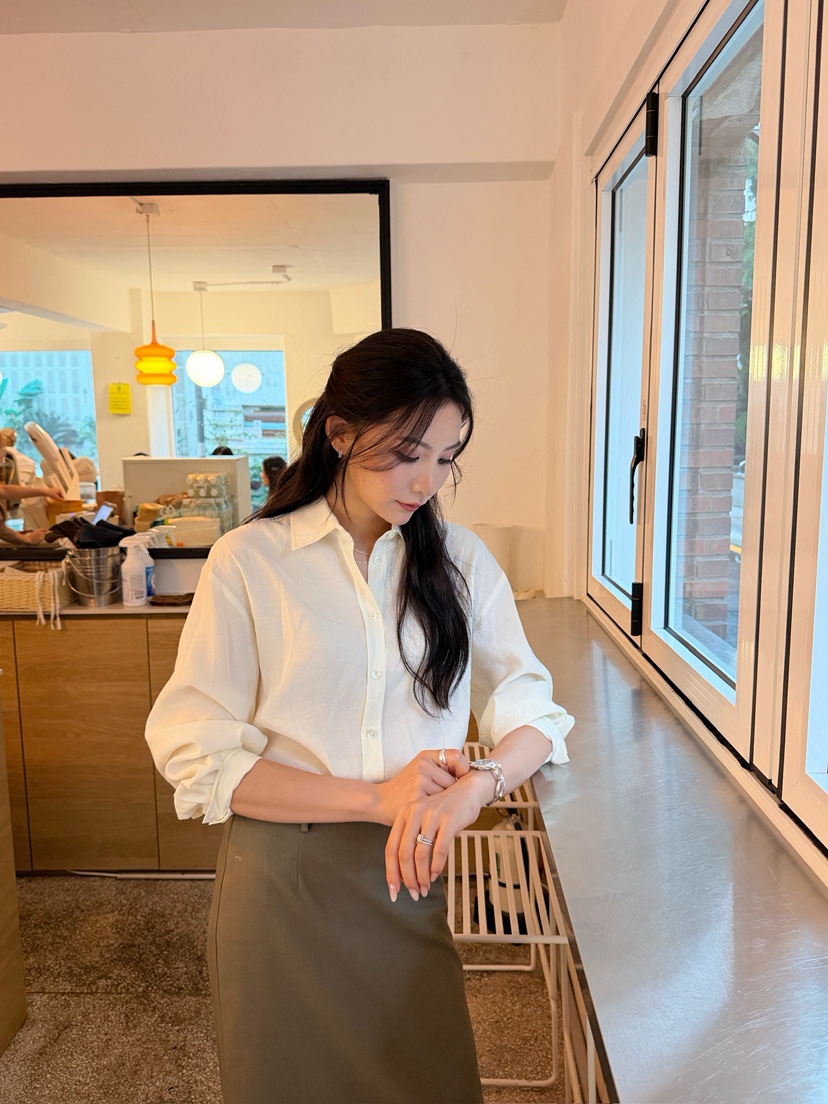 ONVEIL韓國代購女裝新品人氣時尚推薦熱賣休閑襯衫蕾絲衫ONVEIL襯衫/蕾絲衫