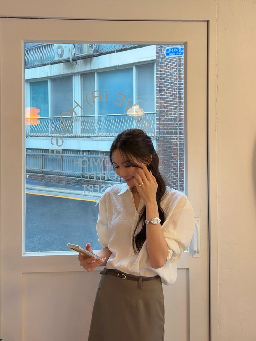 ONVEIL韓國代購女裝新品人氣時尚推薦熱賣休閑襯衫蕾絲衫ONVEIL襯衫/蕾絲衫