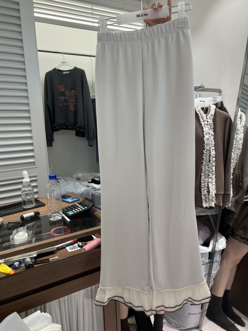 BE&amp;BE韓國直郵女士新品時尚人氣推薦真品休閑褲蕾絲BE&be休閑褲圖色2