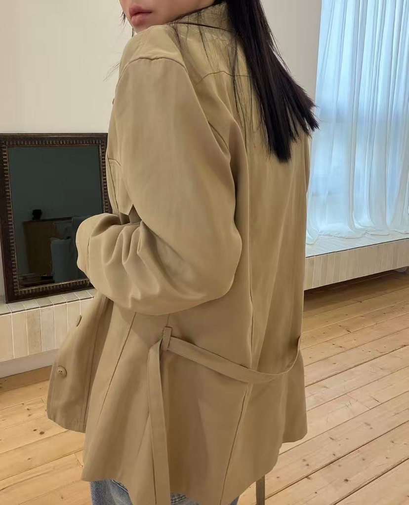 J CRANE-A韓國直郵女裝新款真品休閑推薦熱賣夾克含繩開衩J CRANE夾克