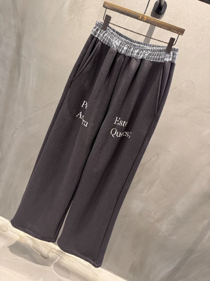 1.3東大門實拍女裝新款休閑時尚推薦真品熱賣休閑褲格子1.3休閑褲