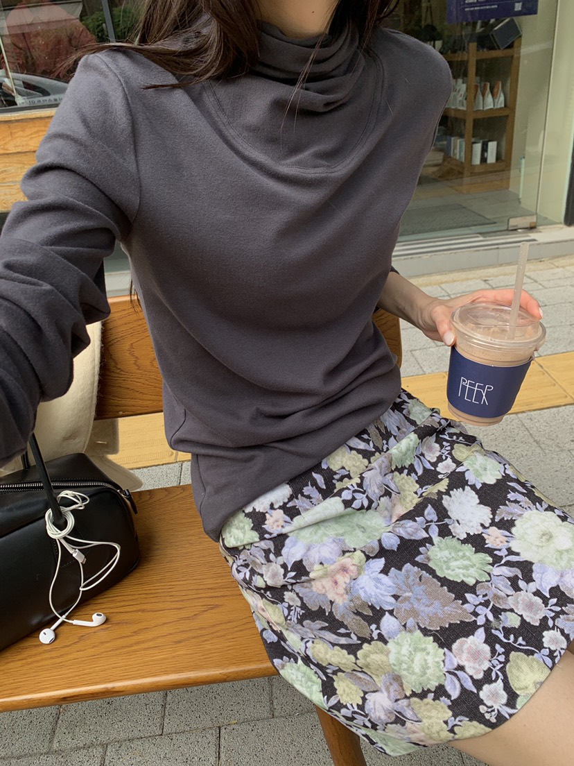 TIMING韓國直郵女士新品休閑人氣真品時尚熱賣長袖T恤圍巾TIMING長袖T恤
