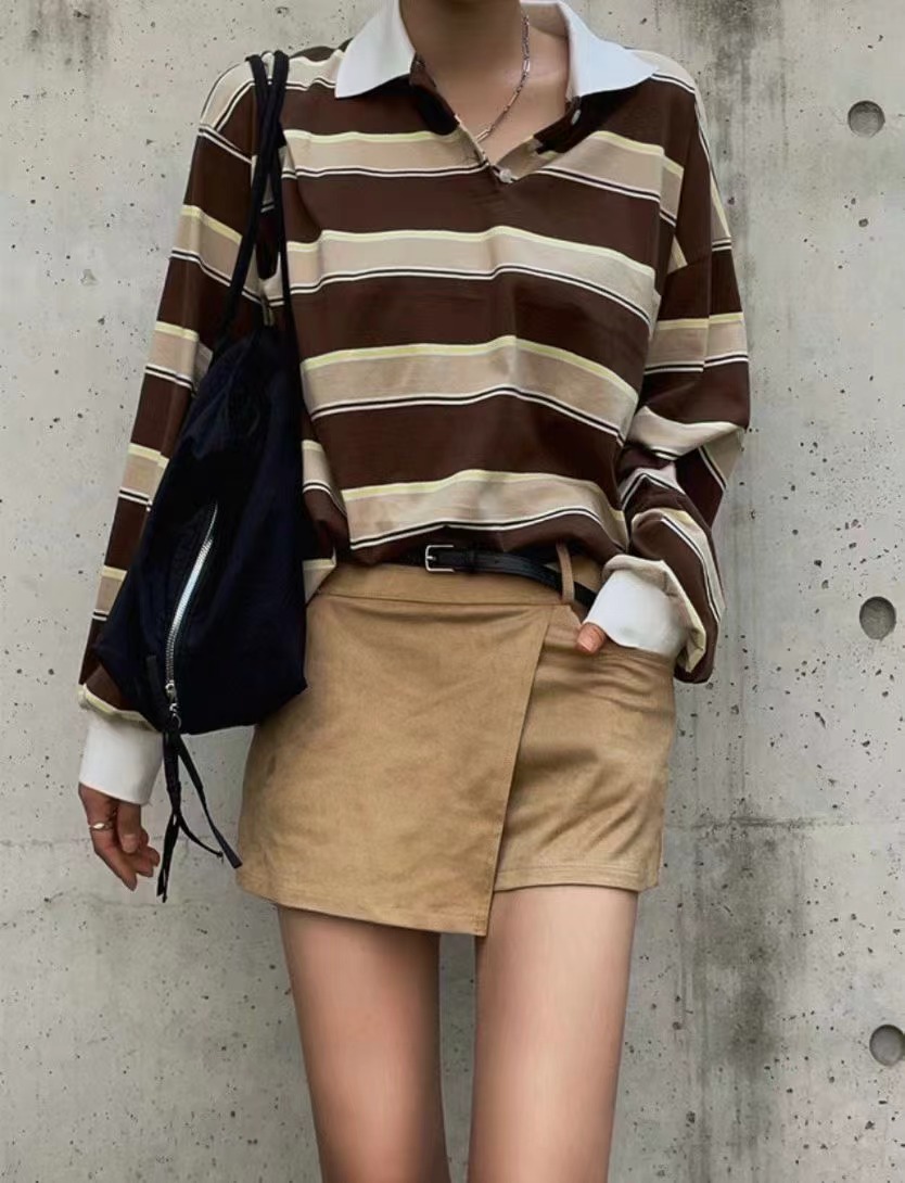 BLACK LINE東大門代購女士新品休閑熱賣時尚裙褲裹身裙麂皮BLACK LINE裙褲