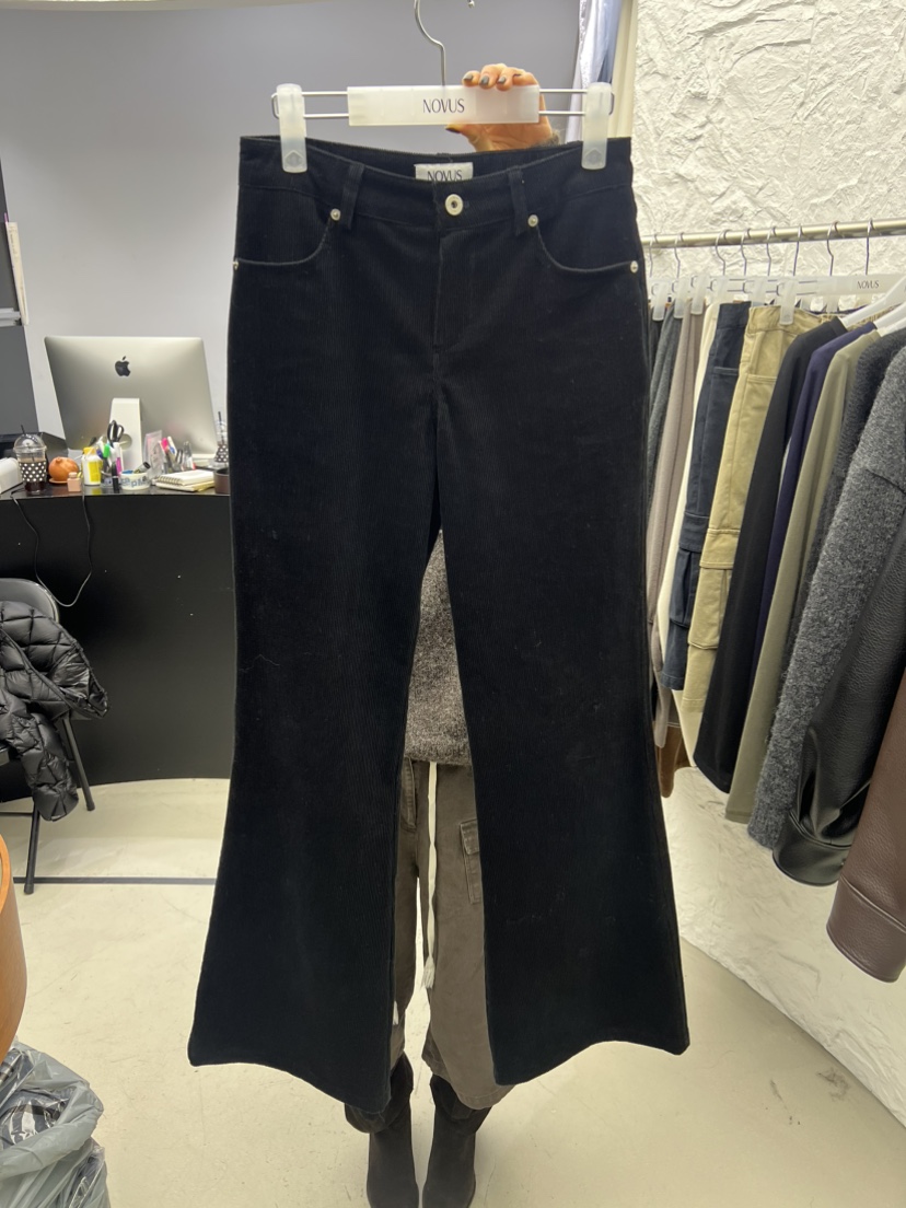 NOVUS東大門實拍女士新品時尚熱賣推薦休閑褲喇叭褲燈芯絨NOVUS休閑褲圖色4