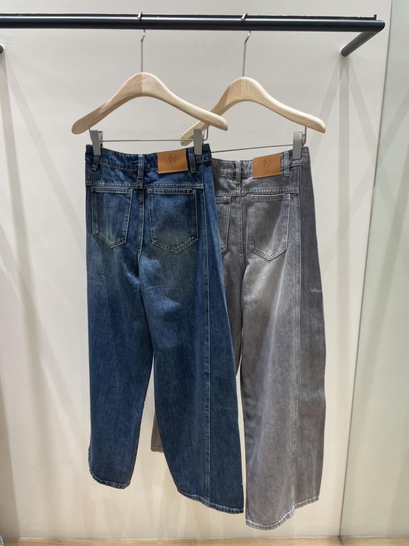 NEOUL東大門代購女裝新品真品人氣休閑時尚推薦熱賣牛仔褲NEOUL/ahin雙領標簽牛仔褲