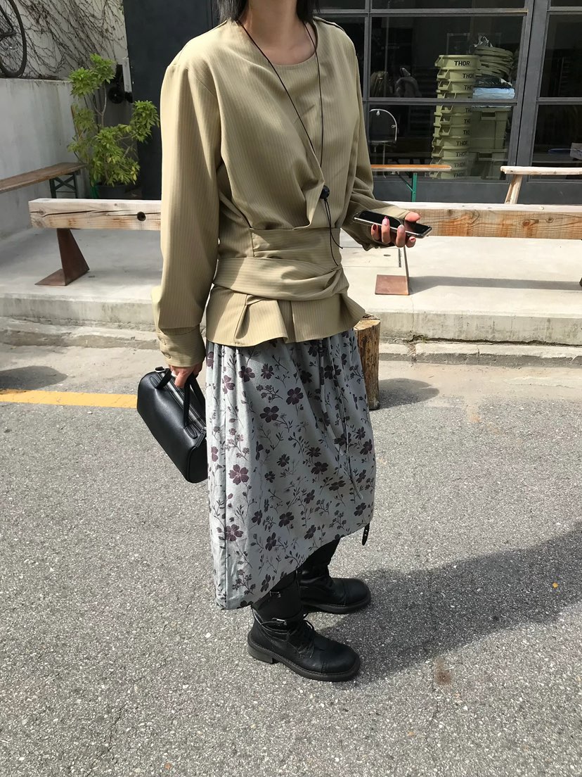 ESCHER東大門實拍女裝新品推薦休閑熱賣時尚真品人氣長裙ESCHER長裙