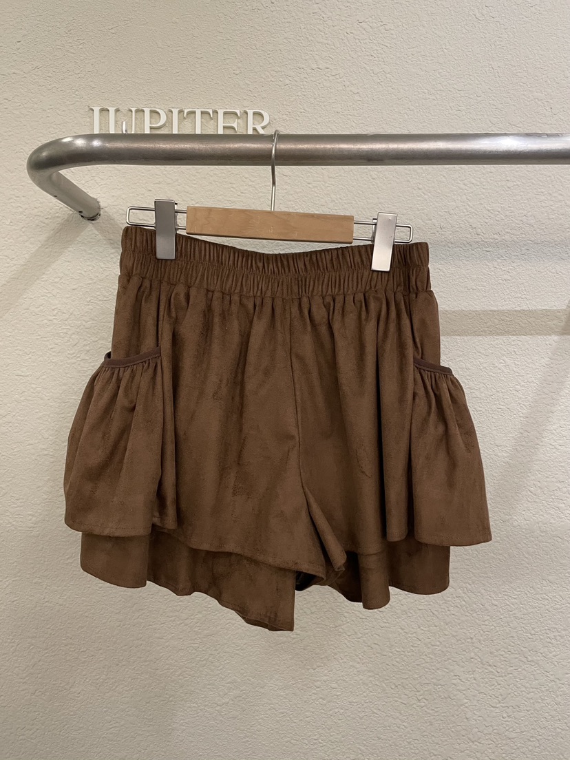 JUPITER東大門代購女裝新品推薦真品時尚熱賣人氣裙褲麂皮JUPITER裙褲圖色1
