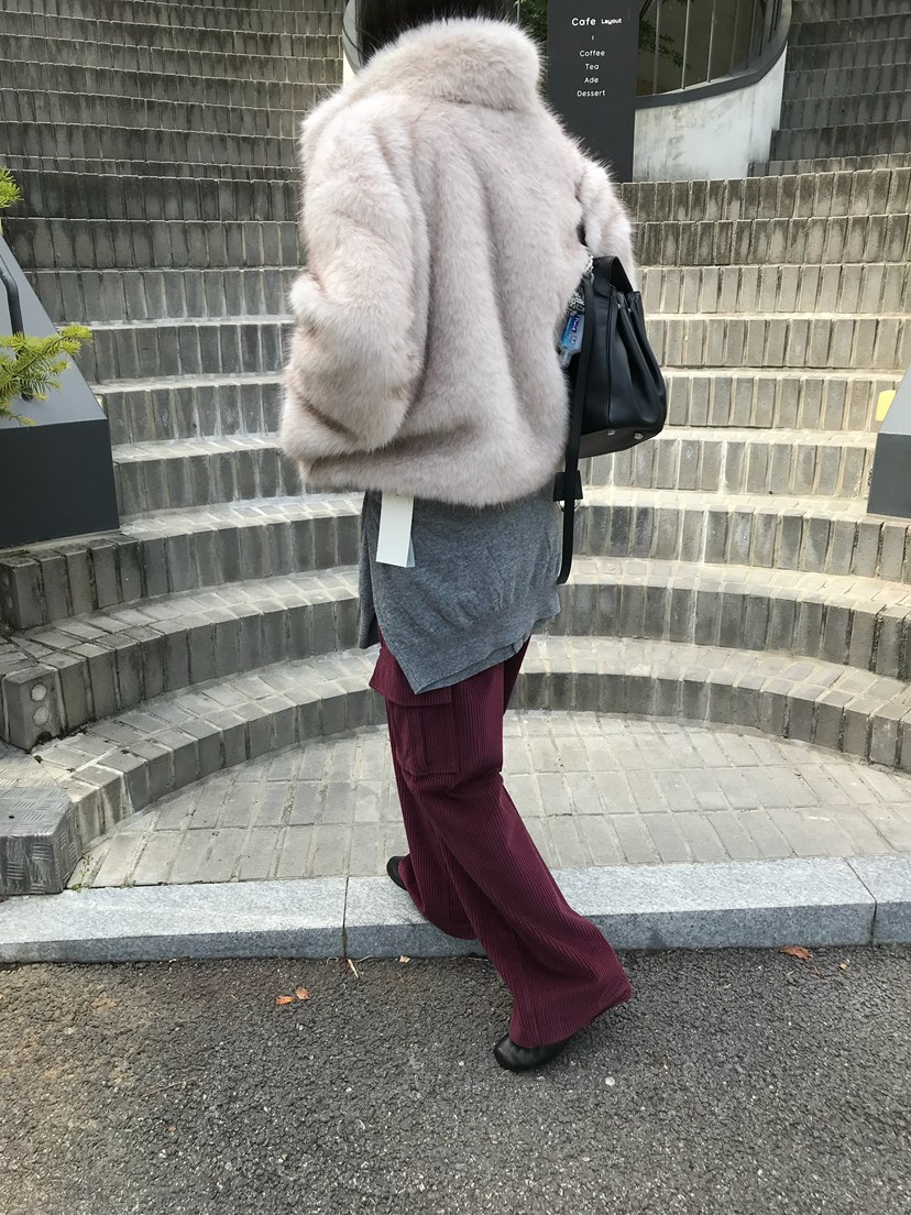 ESCHER東大門直郵女裝新款推薦休閑真品時尚短款大衣皮草ESCHER短款大衣