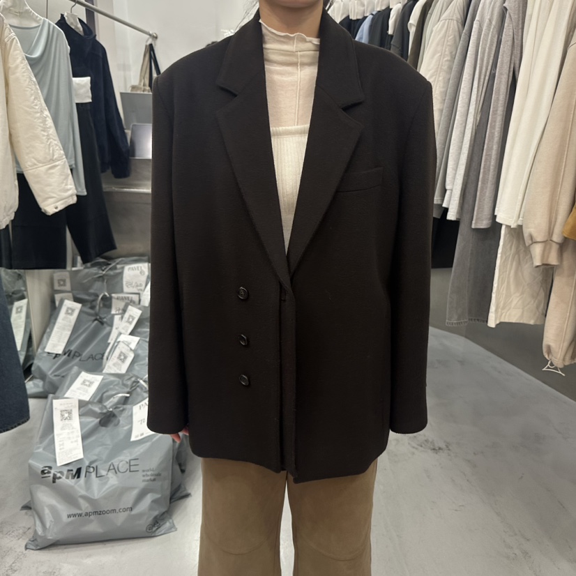 PAVEL韓國直郵女裝新品熱賣時尚人氣推薦真品休閑西裝西服PAVEL西裝/西服圖色2黑色