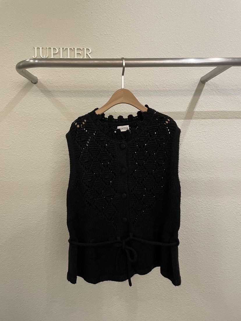 JUPITER東大門實拍女裝新品時尚人氣推薦熱賣真品馬甲含腰繩JUPITER馬甲圖色4