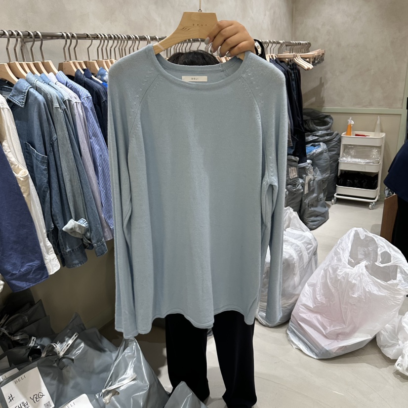 DELI JENNY韓國代購女裝新品時尚熱賣休閑人氣真品長袖T恤DELI JENNY長袖T恤圖色1