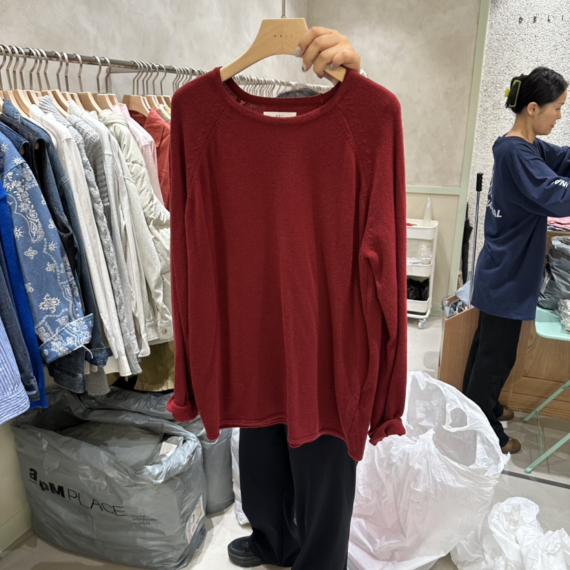 DELI JENNY韓國代購女裝新品時尚熱賣休閑人氣真品長袖T恤DELI JENNY長袖T恤圖色3