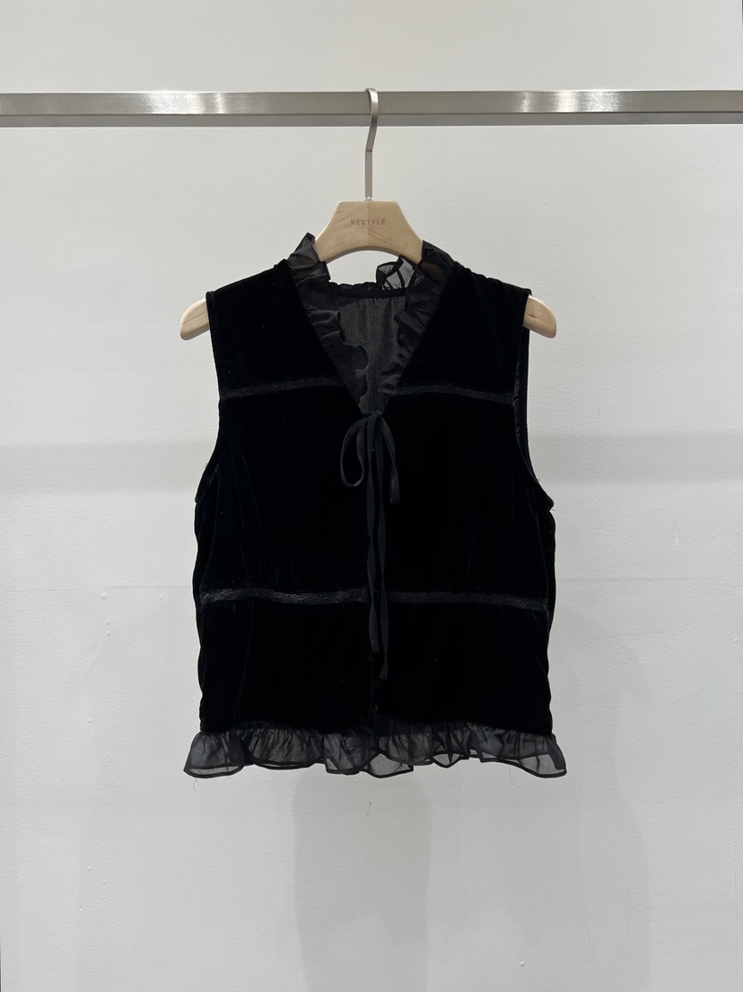 RE STYLE-Q東大門代購女士新品熱賣時尚襯衫蕾絲衫褶皺RE STYLE襯衫/蕾絲衫圖色2