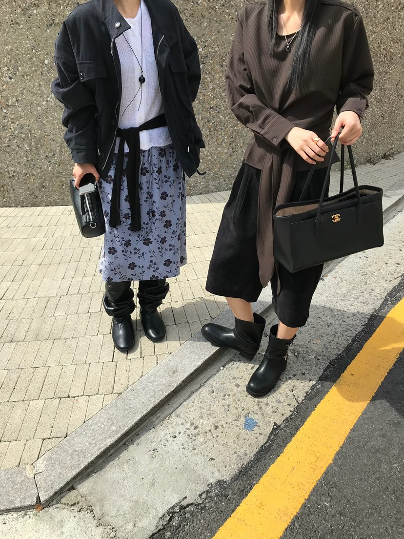 ESCHER韓國代購女裝新款真品推薦熱賣人氣休閑休閑褲口袋ESCHER休閑褲