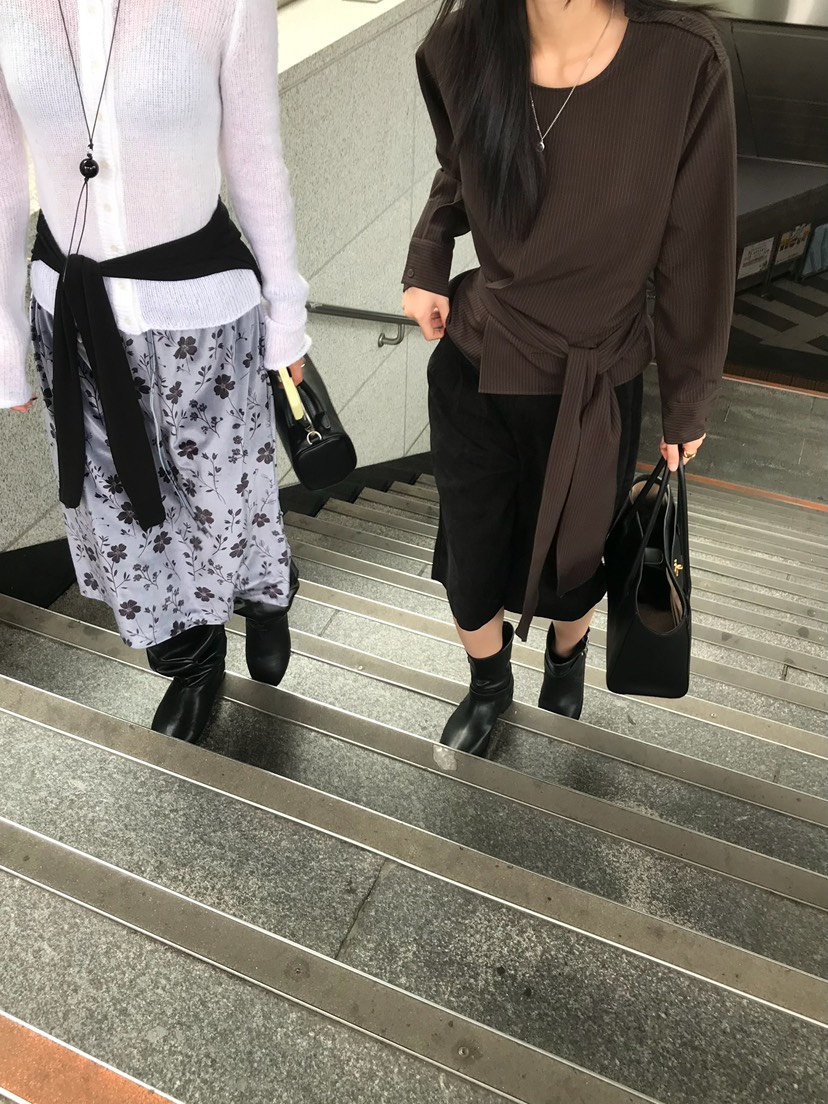 ESCHER韓國代購女裝新款真品推薦熱賣人氣休閑休閑褲口袋ESCHER休閑褲