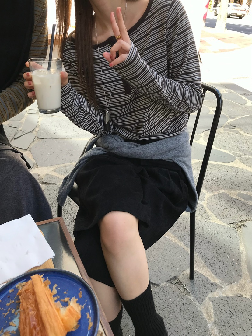 ESCHER韓國代購女裝新款真品推薦熱賣人氣休閑休閑褲口袋ESCHER休閑褲