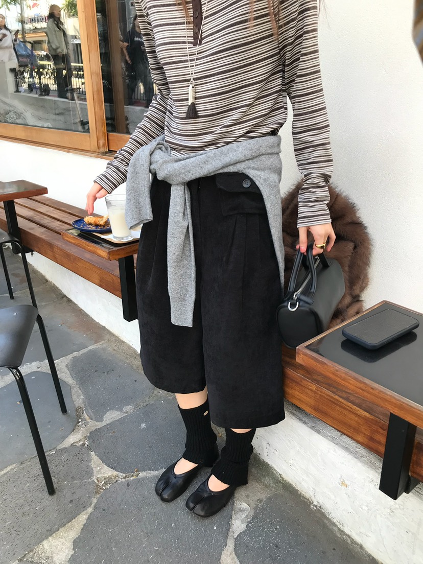 ESCHER韓國代購女裝新款真品推薦熱賣人氣休閑休閑褲口袋ESCHER休閑褲