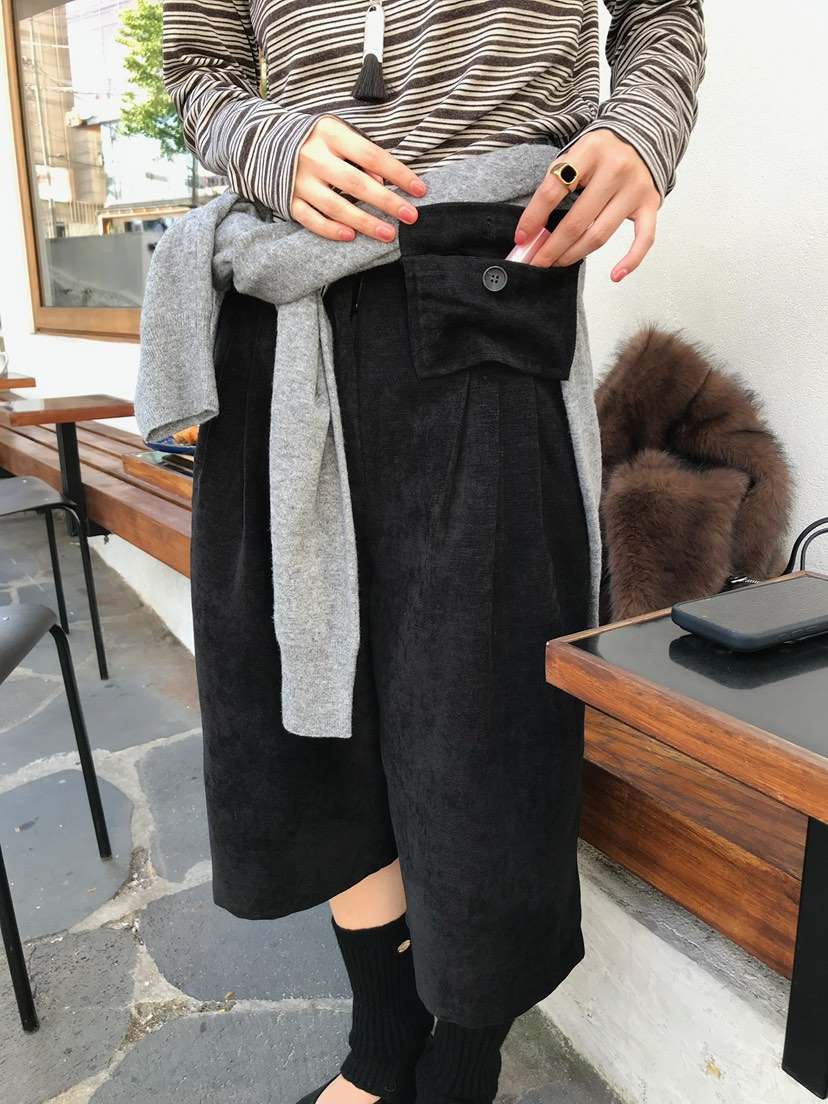 ESCHER韓國代購女裝新款真品推薦熱賣人氣休閑休閑褲口袋ESCHER休閑褲