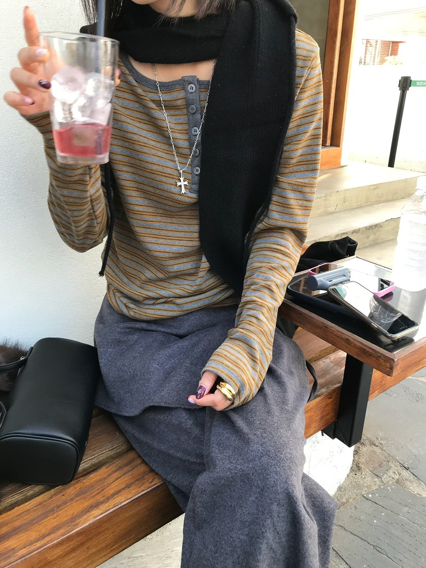 ESCHER東大門直郵女裝新款推薦人氣時尚真品休閑熱賣長袖T恤ESCHER長袖T恤