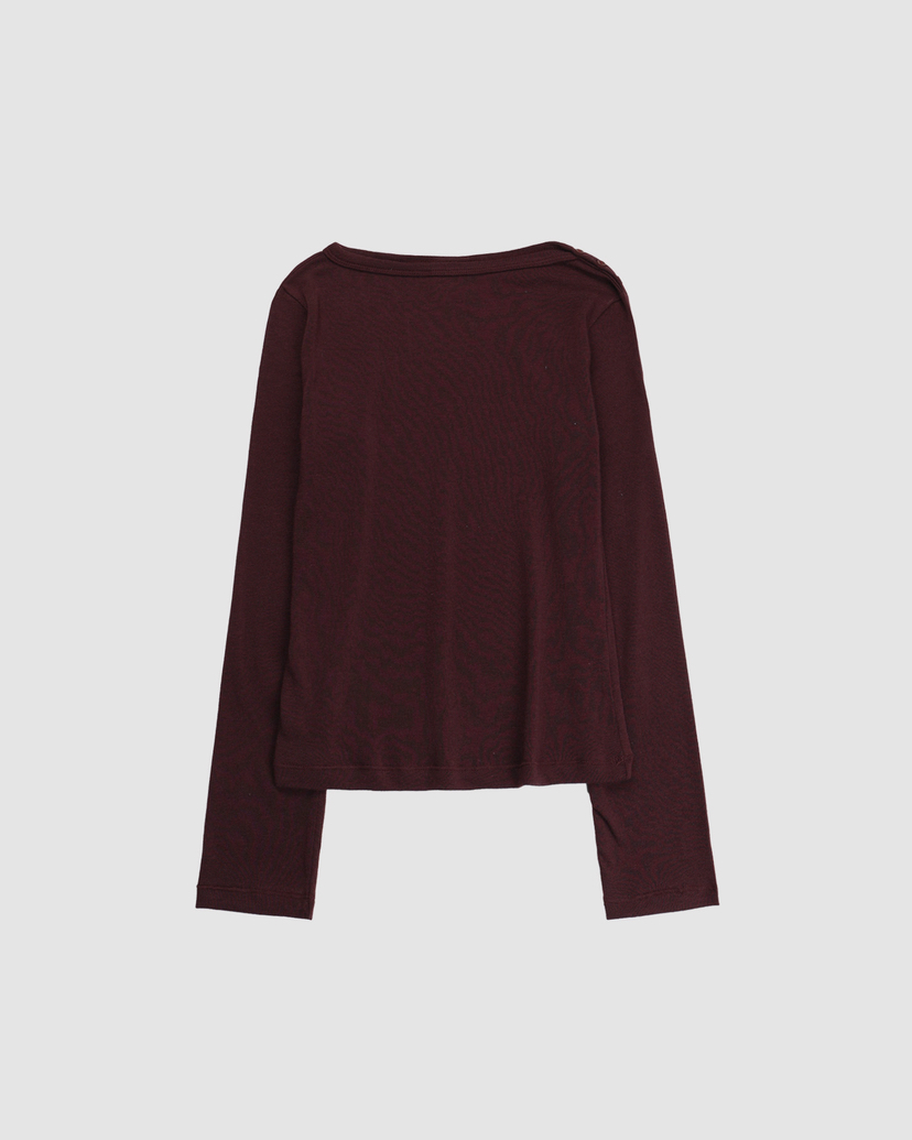 VARY COON/GVR COM.韓國代購女裝新品人氣長袖T恤紐扣VARY COON/GVR COM.長袖T恤圖色5