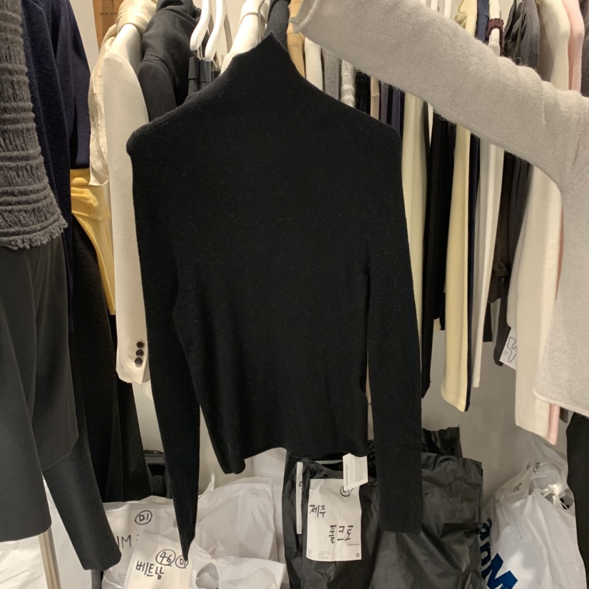 UNDERSTANDING東大門代購女裝新品熱賣時尚真品休閑針織衫UNDERSTANDING針織衫圖色4黑