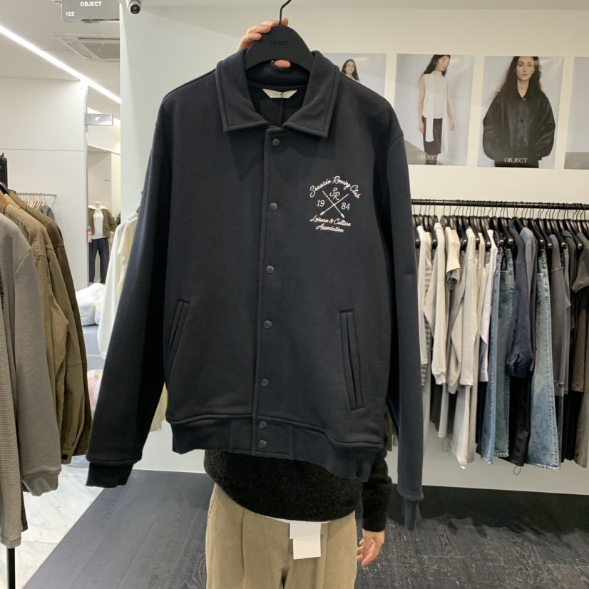 OBJECT東大門實拍女裝新品人氣休閑推薦夾克水洗刺繡紐扣OBJECT夾克圖色2