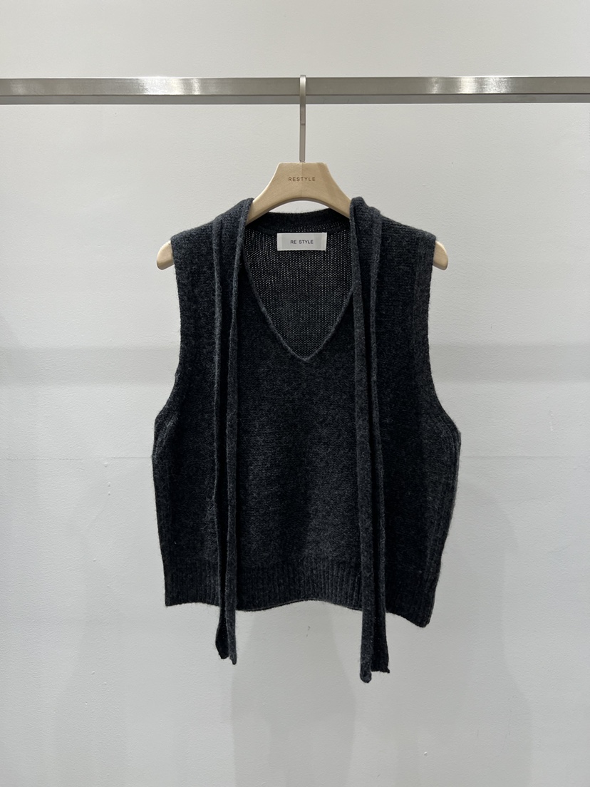 RE STYLE-Q東大門代購女士新款推薦真品休閑吊帶背心圍巾RE STYLE吊帶/背心圖色3