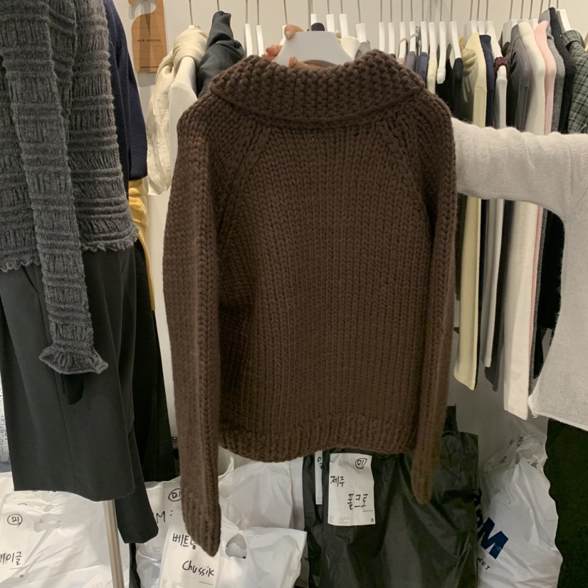 UNDERSTANDING韓國代購女士新品時尚休閑真品推薦毛衣拉鏈UNDERSTANDING毛衣