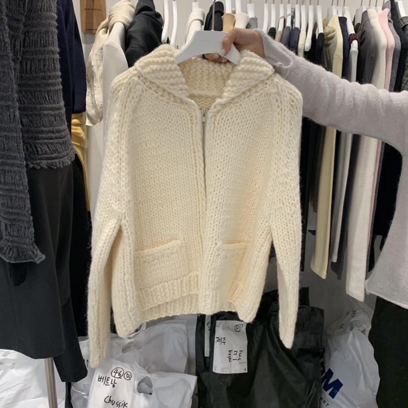 UNDERSTANDING韓國代購女士新品時尚休閑真品推薦毛衣拉鏈UNDERSTANDING毛衣圖色3