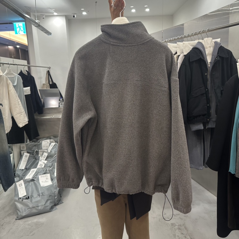 PAVEL韓國代購女士新品熱賣休閑時尚推薦人氣衛衣半拉鏈抓絨PAVEL衛衣
