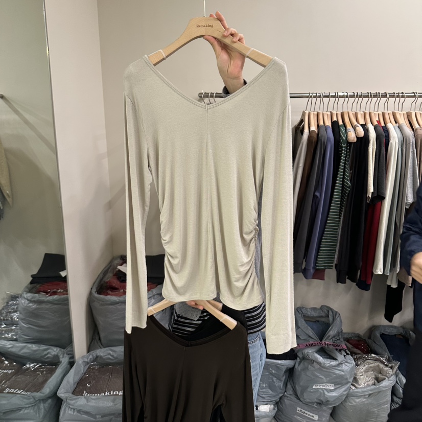 URBANSTORY/REMAKING韓國代購女裝新品真品休閑人氣長袖T恤Remaking/URBANSTORY長袖T恤圖色1