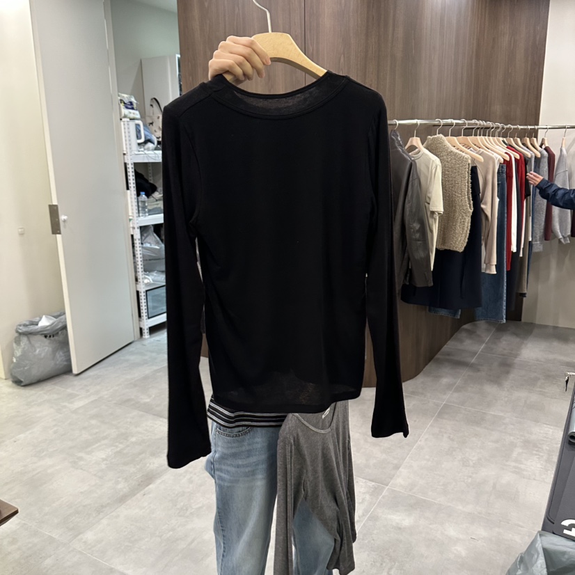 URBANSTORY/REMAKING東大門實拍女士新品推薦真品長袖T恤Remaking/URBANSTORY長袖T恤