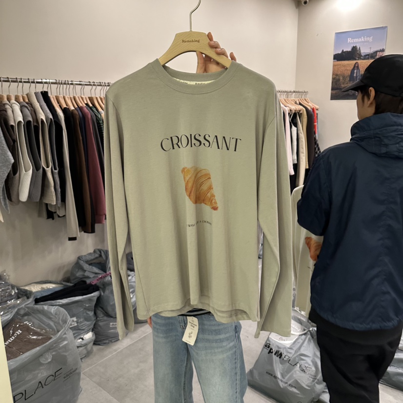 URBANSTORY/REMAKING東大門代購女士新款熱賣長袖T恤圓領Remaking/URBANSTORY長袖T恤圖色4