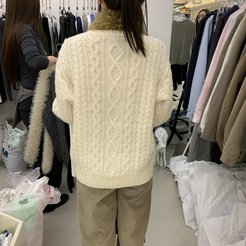 PADO東大門直郵女裝新款熱賣休閑真品人氣時尚毛衣麻花針織PADO毛衣