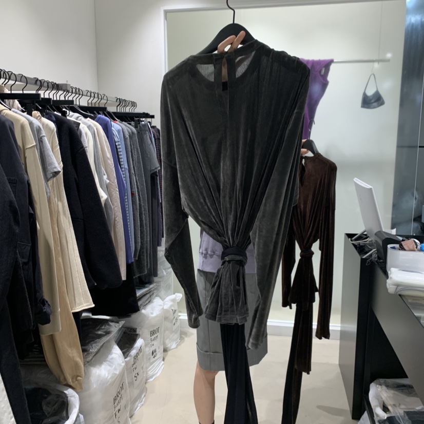 BROT東大門代購女士新品真品人氣推薦時尚休閑長袖T恤含圍巾BROT長袖T恤