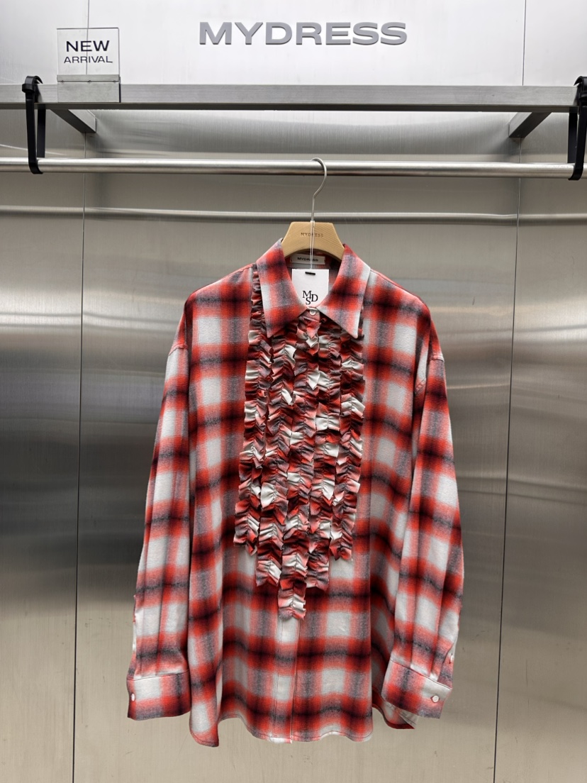 MYDRESS東大門實拍女裝新品熱賣人氣休閑推薦時尚襯衫蕾絲衫MYDRESS襯衫/蕾絲衫圖色1