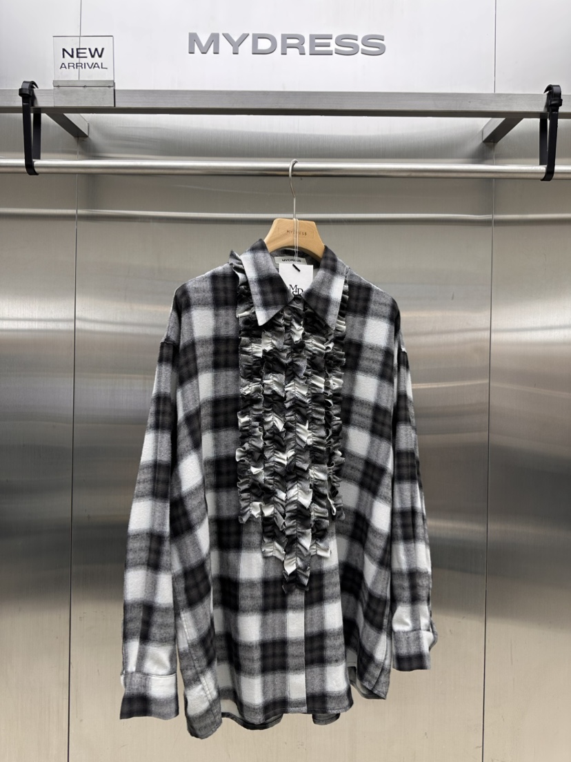 MYDRESS東大門實拍女裝新品熱賣人氣休閑推薦時尚襯衫蕾絲衫MYDRESS襯衫/蕾絲衫圖色2