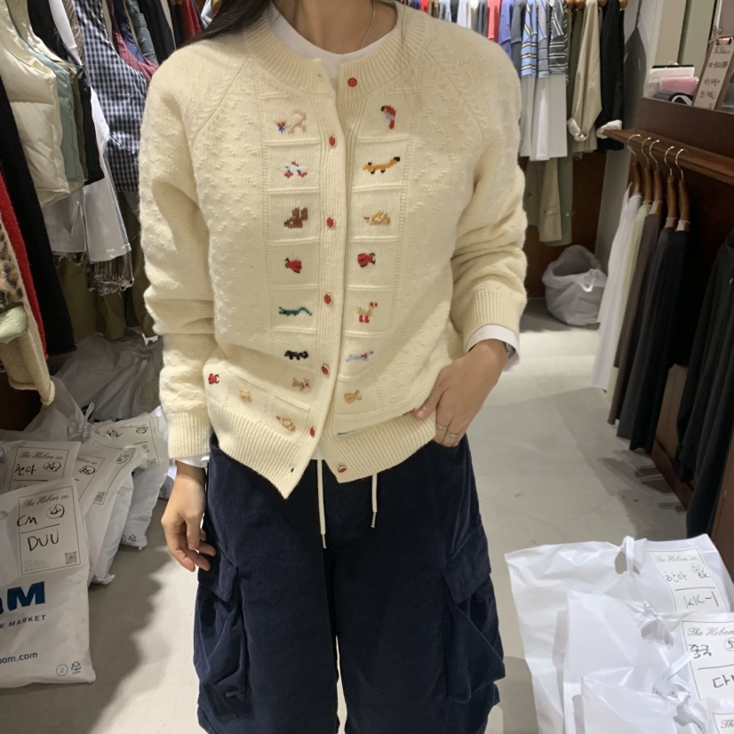 HEBON韓國直郵女士新品時尚休閑人氣真品熱賣推薦毛衣HEBON毛衣圖色2