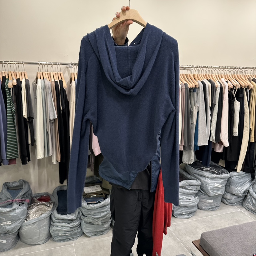 URBANSTORY/REMAKING東大門代購女裝新款真品衛衣美利奴羊毛連帽針織衫Remaking/URBANSTORY衛衣