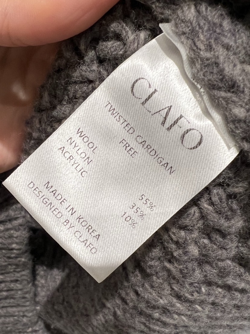 CLAFO東大門代購女裝新品推薦休閑人氣熱賣時尚真品毛衣開衫CLAFO毛衣