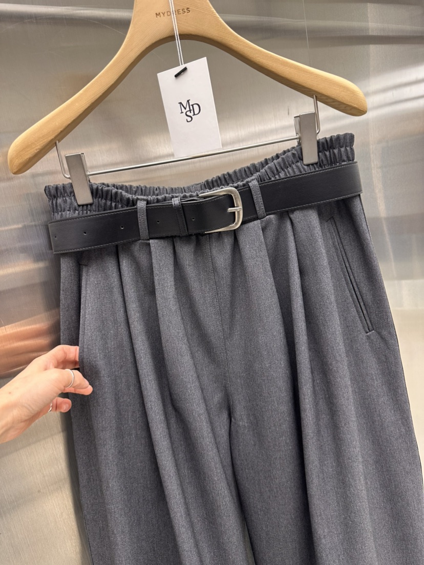 MYDRESS韓國直郵女裝新款休閑時尚真品熱賣推薦休閑褲含腰帶MYDRESS休閑褲