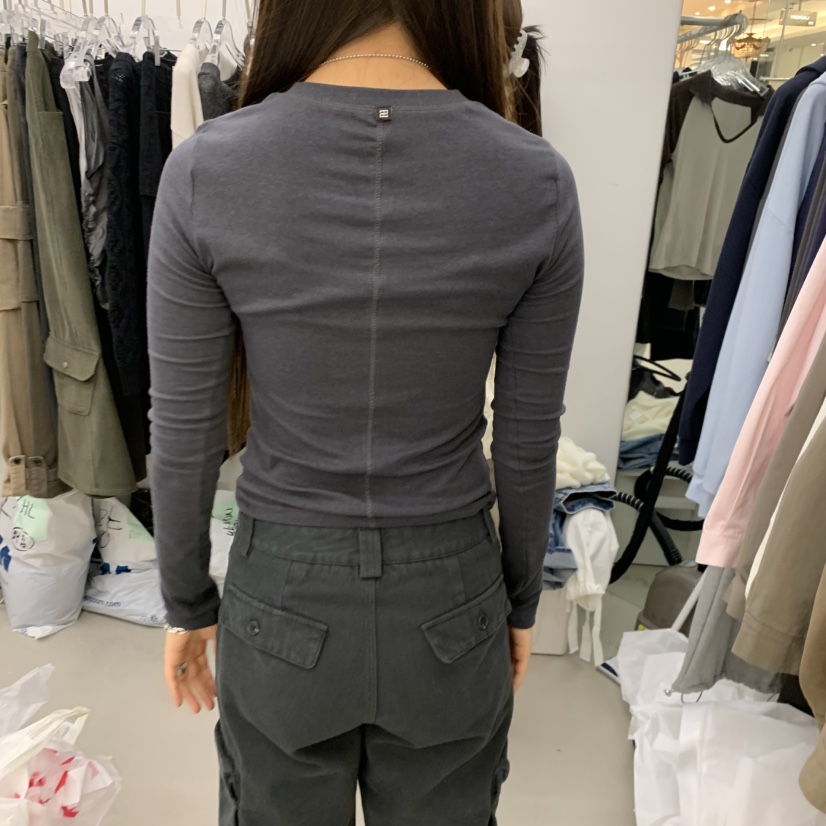 PADO韓國直郵女裝新款時尚熱賣人氣休閑推薦真品長袖T恤PADO長袖T恤