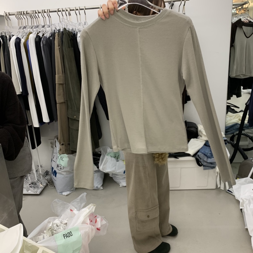 PADO韓國直郵女裝新款時尚熱賣人氣休閑推薦真品長袖T恤PADO長袖T恤圖色10米